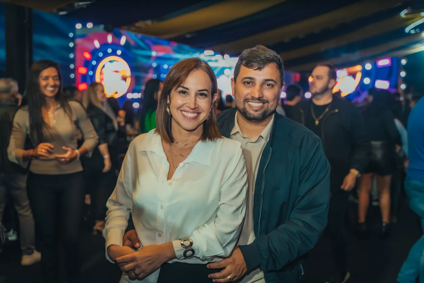 Dayse Amarilio com o marido, Frank