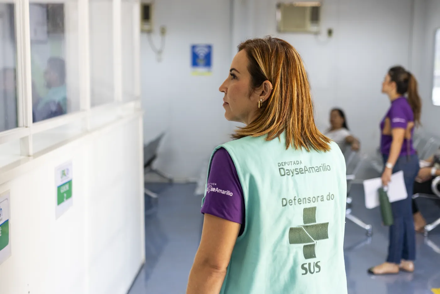 Dayse Amarilio, enfermeira, na saúde