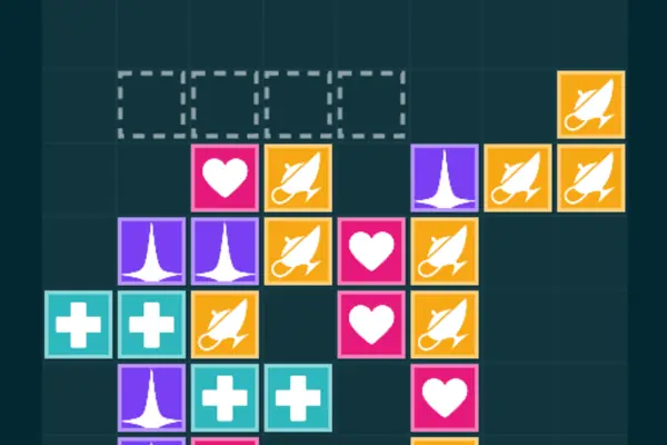 Tela do jogo Daydrilho: peças de cobogó encaixadas no poço